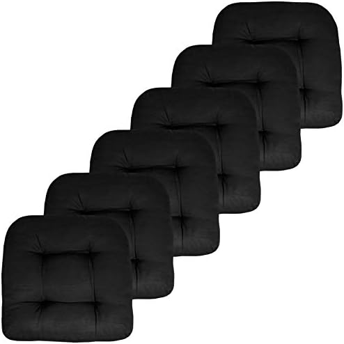 Sweet Home Collection Patio Cushions | Premium Comfortable Outdoor Chair Pads | Thick Fiber Fill | 19" x 19" x 5" Seat C