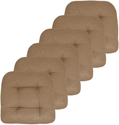 Sweet Home Collection Patio Cushions | Premium Comfortable Outdoor Chair Pads | Thick Fiber Fill | 19" x 19" x 5" Seat C