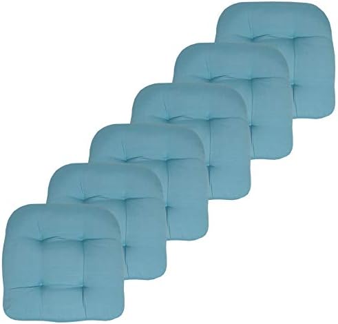 Sweet Home Collection Patio Cushions | Premium Comfortable Outdoor Chair Pads | Thick Fiber Fill | 19" x 19" x 5" Seat C