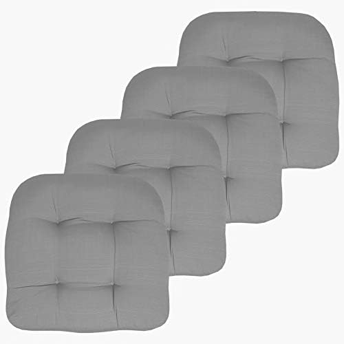 Sweet Home Collection Patio Cushions | Premium Comfortable Outdoor Chair Pads | Thick Fiber Fill | 19" x 19" x 5" Seat C