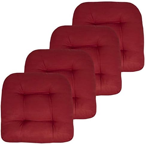 Sweet Home Collection Patio Cushions | Premium Comfortable Outdoor Chair Pads | Thick Fiber Fill | 19" x 19" x 5" Seat C