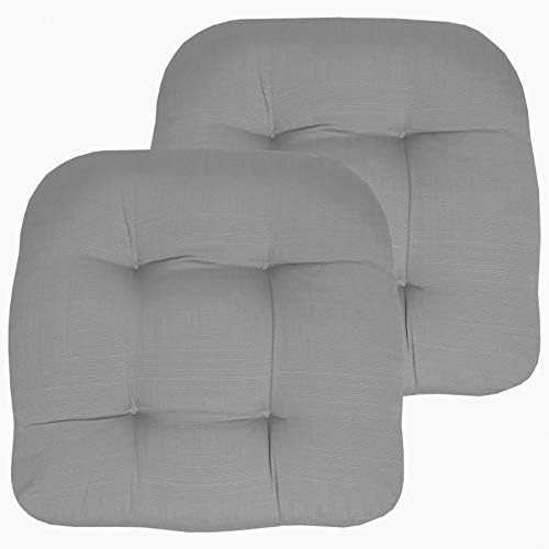 Sweet Home Collection Patio Cushions | Premium Comfortable Outdoor Chair Pads | Thick Fiber Fill | 19" x 19" x 5" Seat C