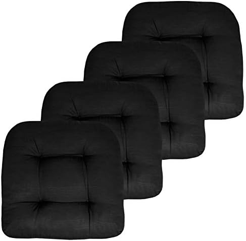 Sweet Home Collection Patio Cushions | Premium Comfortable Outdoor Chair Pads | Thick Fiber Fill | 19" x 19" x 5" Seat C