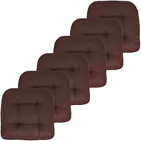 Sweet Home Collection Patio Cushions | Premium Comfortable Outdoor Chair Pads | Thick Fiber Fill | 19" x 19" x 5" Seat C