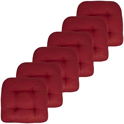 Sweet Home Collection Patio Cushions | Premium Comfortable Outdoor Chair Pads | Thick Fiber Fill | 19" x 19" x 5" Seat C