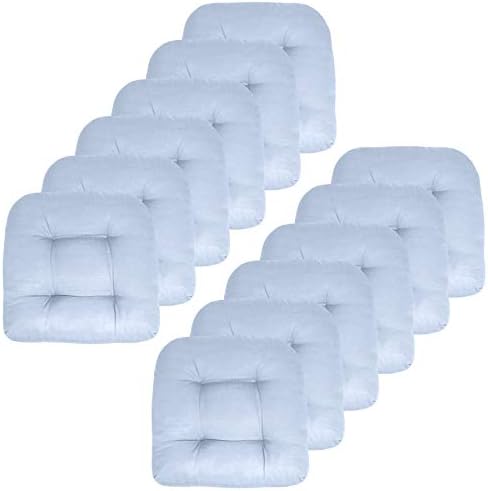 Sweet Home Collection Patio Cushions | Premium Comfortable Outdoor Chair Pads | Thick Fiber Fill | 19" x 19" x 5" Seat C