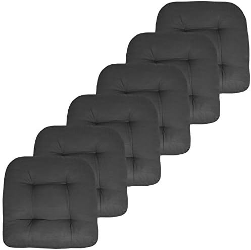 Sweet Home Collection Patio Cushions | Premium Comfortable Outdoor Chair Pads | Thick Fiber Fill | 19" x 19" x 5" Seat C