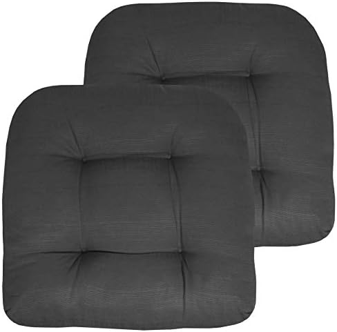 Sweet Home Collection Patio Cushions | Premium Comfortable Outdoor Chair Pads | Thick Fiber Fill | 19" x 19" x 5" Seat C