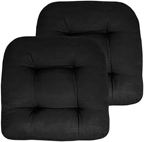 Sweet Home Collection Patio Cushions | Premium Comfortable Outdoor Chair Pads | Thick Fiber Fill | 19" x 19" x 5" Seat C