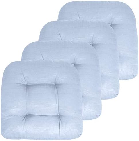 Sweet Home Collection Patio Cushions | Premium Comfortable Outdoor Chair Pads | Thick Fiber Fill | 19" x 19" x 5" Seat C