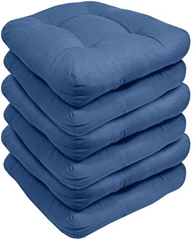 Sweet Home Collection Patio Cushions | Premium Comfortable Outdoor Chair Pads | Thick Fiber Fill | 19" x 19" x 5" Seat C
