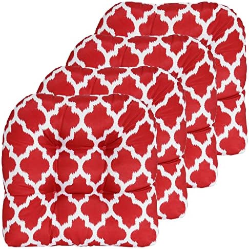 Sweet Home Collection Patio Cushions | Premium Comfortable Outdoor Chair Pads | Thick Fiber Fill | 19" x 19" x 5" Seat C