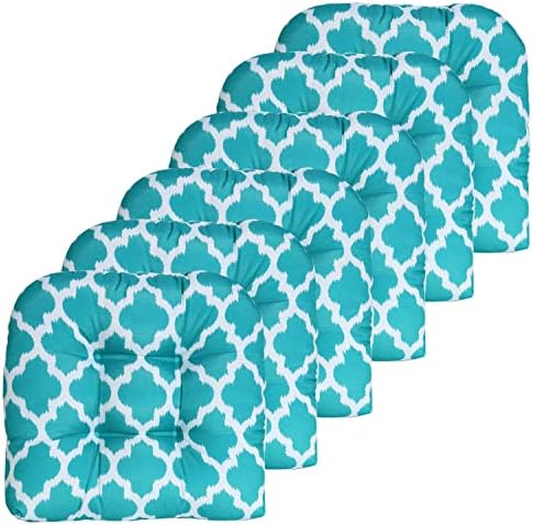 Sweet Home Collection Patio Cushions | Premium Comfortable Outdoor Chair Pads | Thick Fiber Fill | 19" x 19" x 5" Seat C