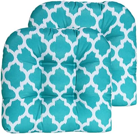 Sweet Home Collection Patio Cushions | Premium Comfortable Outdoor Chair Pads | Thick Fiber Fill | 19" x 19" x 5" Seat C