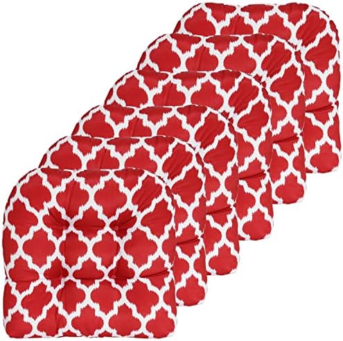 Sweet Home Collection Patio Cushions | Premium Comfortable Outdoor Chair Pads | Thick Fiber Fill | 19" x 19" x 5" Seat C