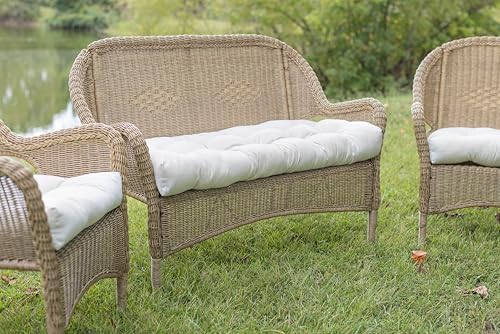 RSH DECOR Sunbrella Outdoor Tufted Loveseat Set for Patio - 3 Piece with Cushion Comfort, Durable Performance Fabric, U-