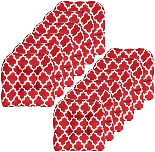 Sweet Home Collection Patio Cushions | Premium Comfortable Outdoor Chair Pads | Thick Fiber Fill | 19" x 19" x 5" Seat C